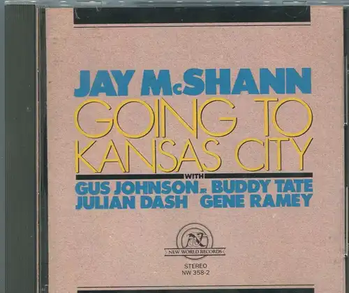 CD Jay McShann: Going To Kansas City (New World) 1987