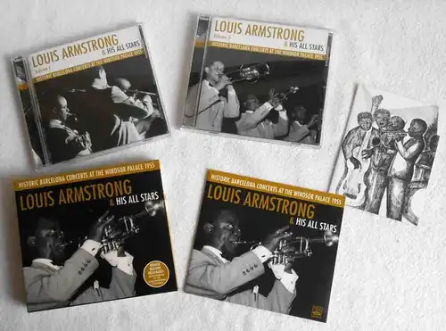2CD Box Louis Armstrong & His All Stars Barcelona Concerts 1955 (Freshsound)