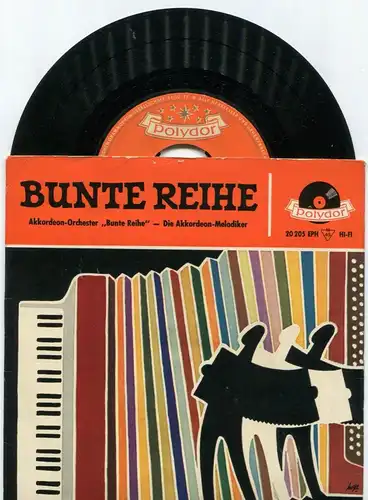 EP Akkordeonorchester Bunte Reihe Akkordeon Melodiker (Polydor 20 205 EPH) D 57