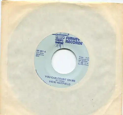 Single Vicki Hatfield: You can count on me (Survey 051) US 1979