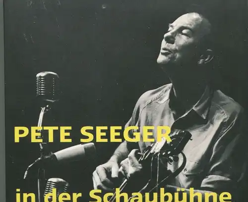 2CD Pete Seeger in der Schaubühne 02. Januar 1967 (Edition Mnemosyne) 2007