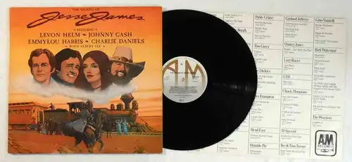 LP The Legend Of Jesse James - Johnny Cash Emmylou Harris Charlie Daniels