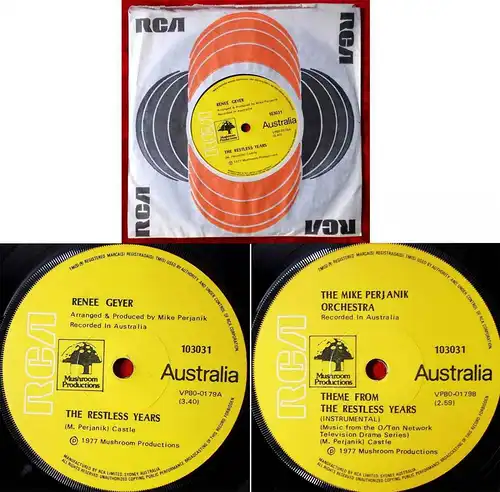 Single Renee Geyer: The Restless Years (RCA 103031) Australien 1977