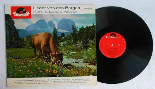LP Lolita: Lieder von den Bergen (Polydor 46 700 LPHM) D 1965