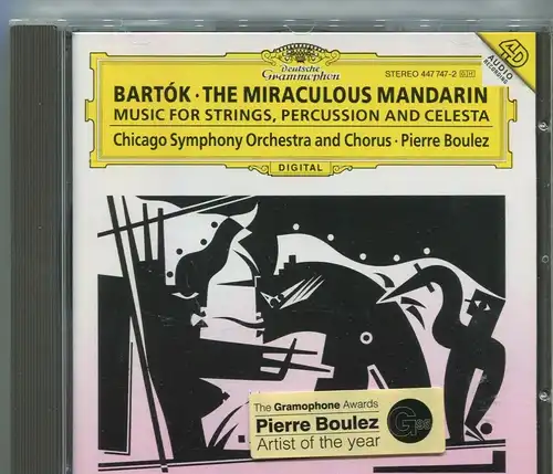 CD Pierre Boulez: Bartok - The Miraculous Mandarin (DGG) 1996