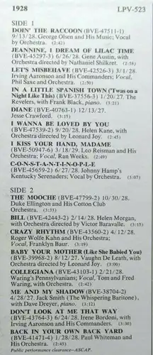 LP 1928  feat Revellers Duke Ellington Paul Whiteman...(RCA LPV-523) US 1966