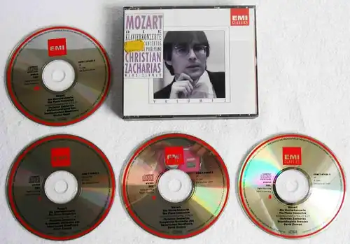 4CD Box Christian Zacharias: Mozart - Die Klavierkonzerte Vol. 3 (EMI) 1991