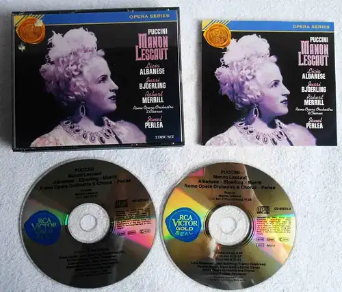 2CD Puccini: Manon Lescaut - Licia Albanese Jussi Bjoerling Robert Merrill (RCA)