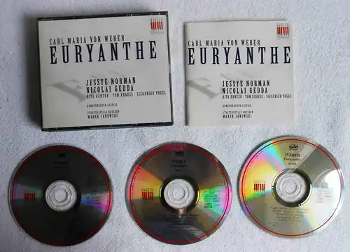 3CD Box Weber: Euryanthe - Jessye Norman Nicolai Gedda (1994) (Berlin Classics)