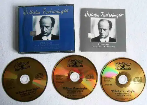 3CD Box Wilhelm Furtwängler: Portrait Of A Great Conductor (1990)