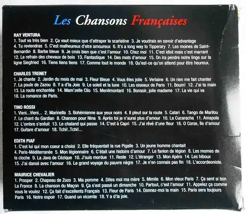 5CD Box Les Chansons Francaises - Ventura Trenet Piaf Rossi Chevalier