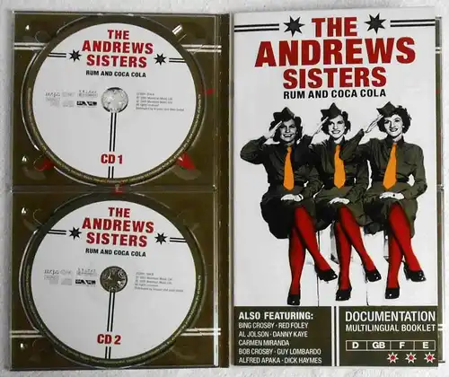 4CD Set Andrews Sisters: Rum and Coca Cola (Membran) 2005