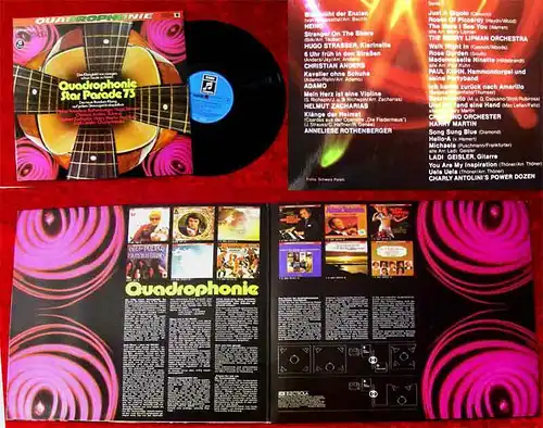 LP Quadrophonic Star Parade 1973 Adamo Heino Ladi Geisler Paul Kuhn (EMI)