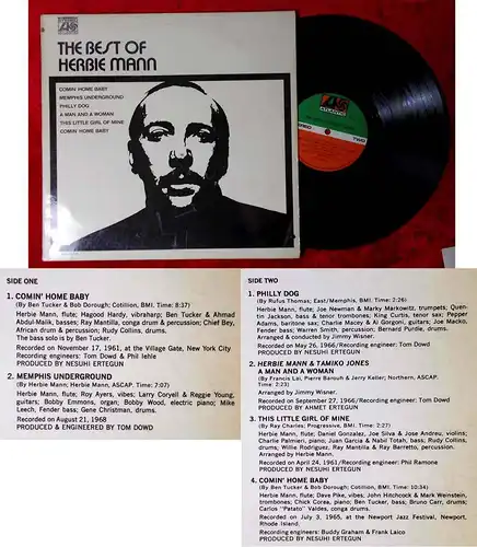 LP Herbie Mann: The Best Of Herbie Mann (Atlantic SD 1544) D 1970