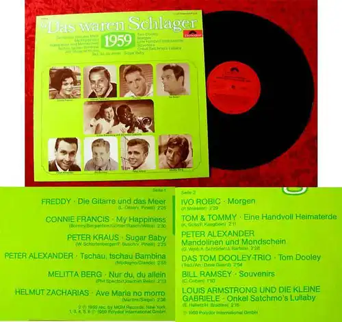 LP Das waren Schlager 1959