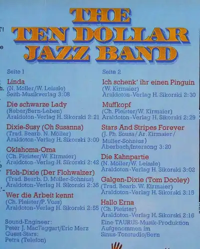 LP Ten Dollar Jazz Band: Total Kaputt (Philips 6305 232) D 1974