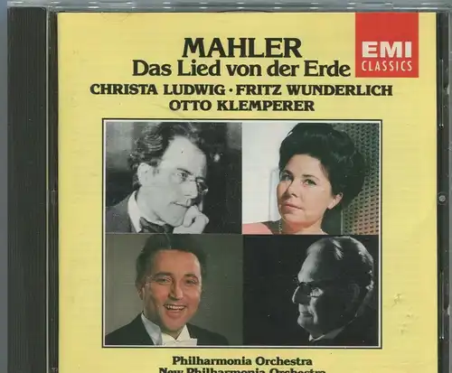 CD Mahler Das Lied von der Erde - Christa Ludwig Otto Klemperer (EMI) 1991