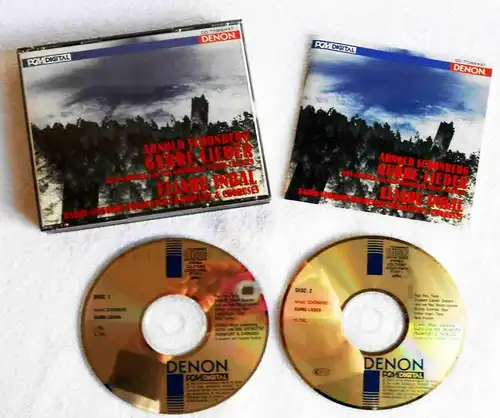 2CD Box Schoenberg: Gurre Lieder RSO Frankfurt Eliahu Inbal (Denon) Japan 1991