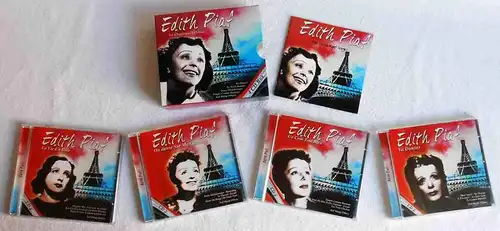 4CD Box Edith Piaf; La Chanteuse Celebrée