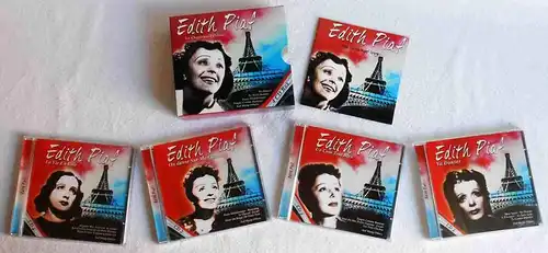 4CD Box Edith Piaf; La Chanteuse Celebrée 