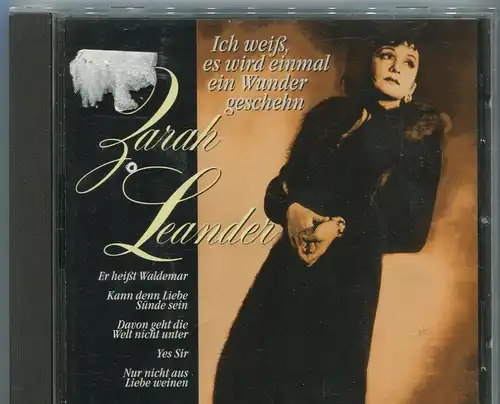 CD Zarah Leander: Ich weiß es wird einmal ein Wunder geschehn (Ariola Express)