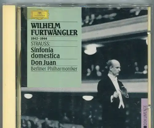 CD Wilhelm Furtwängler: Strauss - Sinfonia Domestica (DGG) 1989