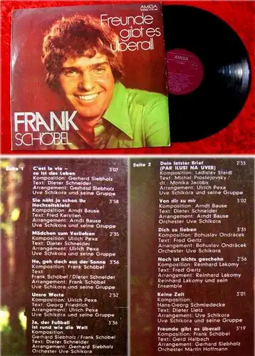 LP Frank Schöbel Freunde gibt es überall 1974