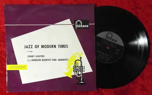 25cm LP Jimmy Giuffre / J.J.Johnson Quintett & Quartett: Jazz of Modern Times