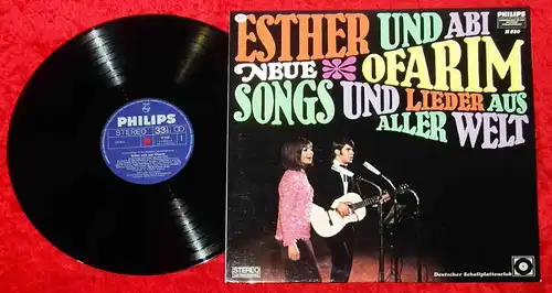 LP Esther & Abi Ofarim:Neue Songs & Lieder  (Philips H 830)Dt. Schallplattenclub