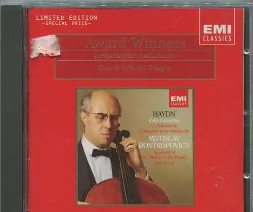 CD Mstislav Rostropovich: Award Winners Limited Edition (EMI) 1987