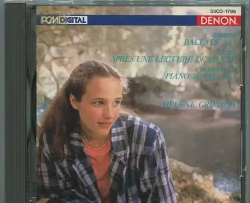 CD Helene Grimaud: Chopin - Ballade No. 1 (Denon) Japan 1987