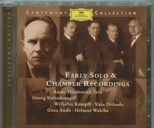 CD Georg Kulenkampff Amar Hindemith Trio: Early Solo & Chamber Recordings (DGG) 