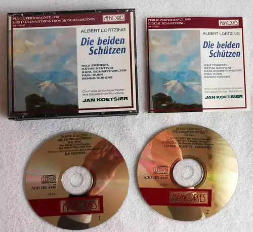 2CD Lortzing: Die beiden Schützen Jan Koetsier Karl Schmitt-Walter (1984)