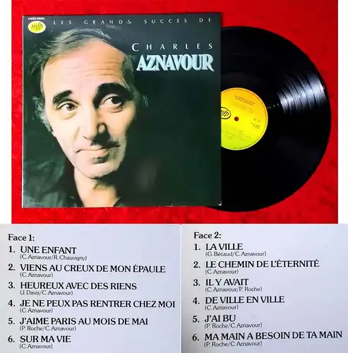 LP Charles Aznavour: Les Grands Succes de... (MfP 1A 022-58083) NL 1981