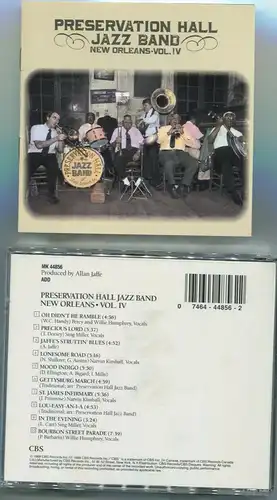 CD Preservation Hall Jazz Band: New Orleans Vol. IV (CBS) 1988