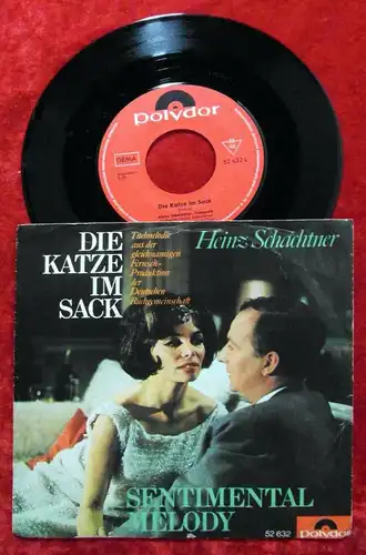 Single Heinz Schachtner: Die Katze im Sack (Polydor 52 632) D 1965 TV Mehrteiler