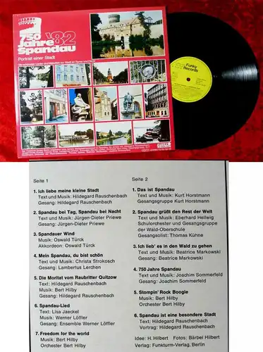 LP 750 Jahre Spandau - Portrait einer Stadt Lieder und Melodien 1982