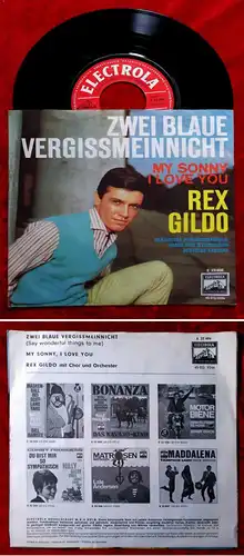 Single Rex Gildo: Zwei blaue Vergißmeinnicht (Electrola E 22 406) D