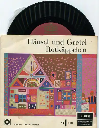 2EP Hänsel & Gretel / Rotkäppchen (Decca Deutscher Schallplattenclub H-103) 