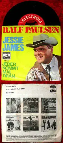 Single Ralf Paulsen: Jesse James (Electrola E 22 413) D 1963