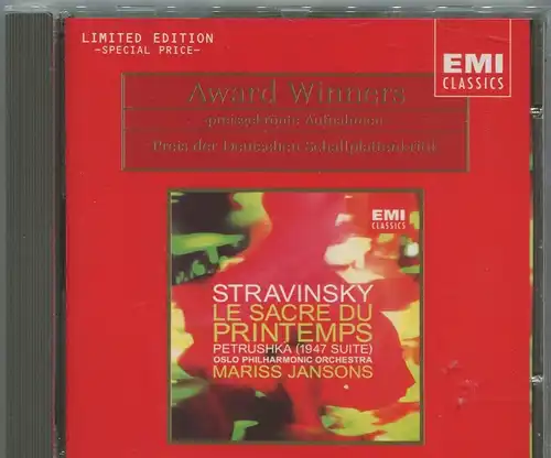 CD Mariss Jansons: Strawinsky Le Sacre... (EMI Award Winners) Limited Edition