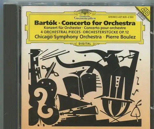 CD Pierre Boulez: Bartok - Concerto for Orchestra (DGG) 1993