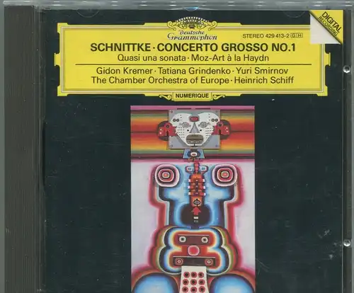 CD Gidon Kremer Tatiana Grindenko: Schnittke - Concerto Grosso No. 1 (DGG) 1990