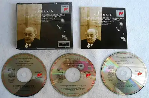 3CD Rudolf Serkin: Unreleased Studio Recordings (Sony) 1994