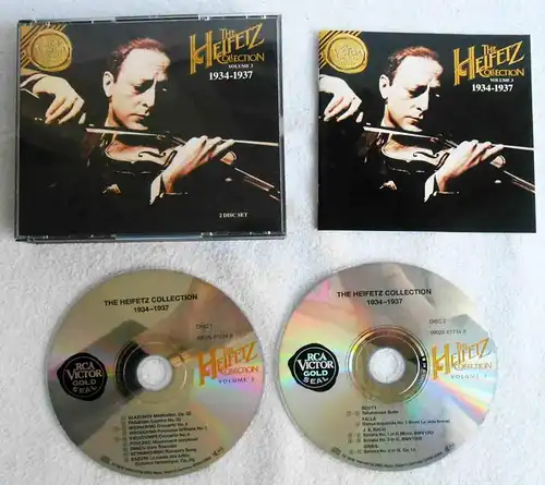 2CD Jascha Heifetz: Heifetz Collection Vol. 3 - 1934 - 1937 (BMG) 1994