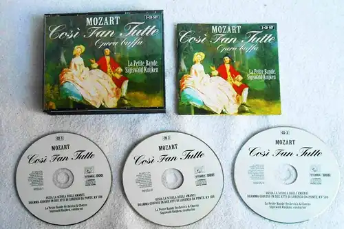 3CD Mozart Cosi Fan Tutte - Opera bouffe - Sigiswald Kuijken Isokoski Groop....