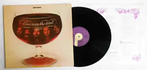 LP Deep Purple: Come Taste The Band (Harvest 1C 062-97 044) D 1975 mit Textb.