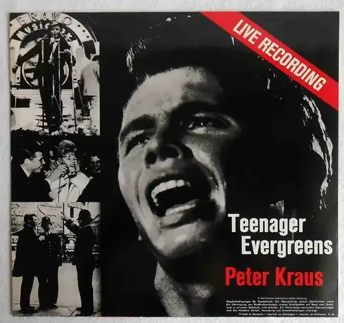 LP Peter Kraus: Teenager Evergreens (1964) (Polydor 833 673-1) RE D 1990