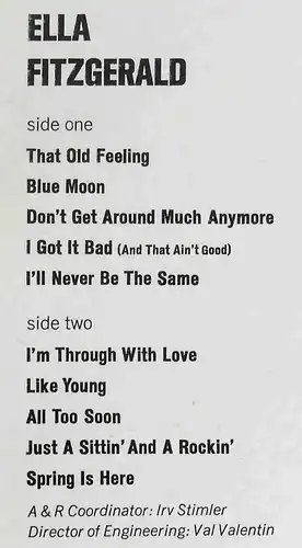 LP Ella Fitzgerald (Metro M-/MS-500) US 