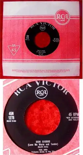 Single Paul Anka Voglio Sapere RCA Italiana